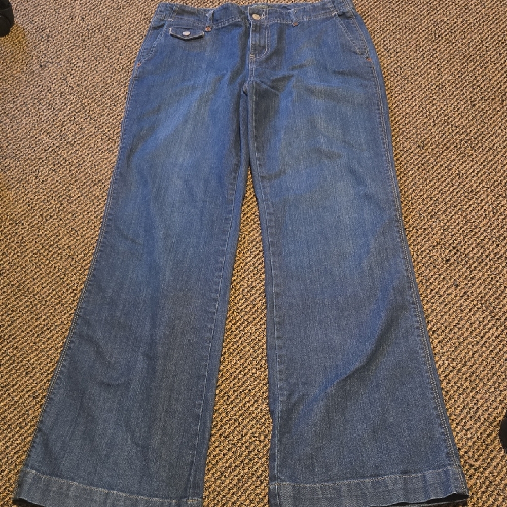 Vintage Y2k Eddie Bauer Flare Blue Denim Jeans